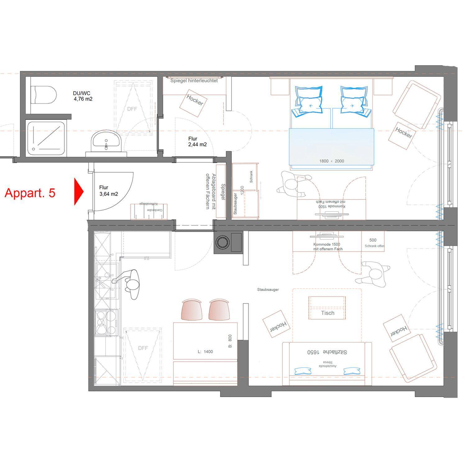 Hubertus Appartements Инцел Стая снимка